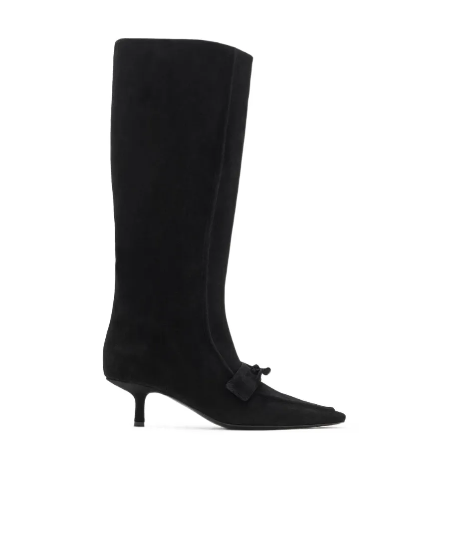 Burberry Storm Square-Toe Knee-High Boots
