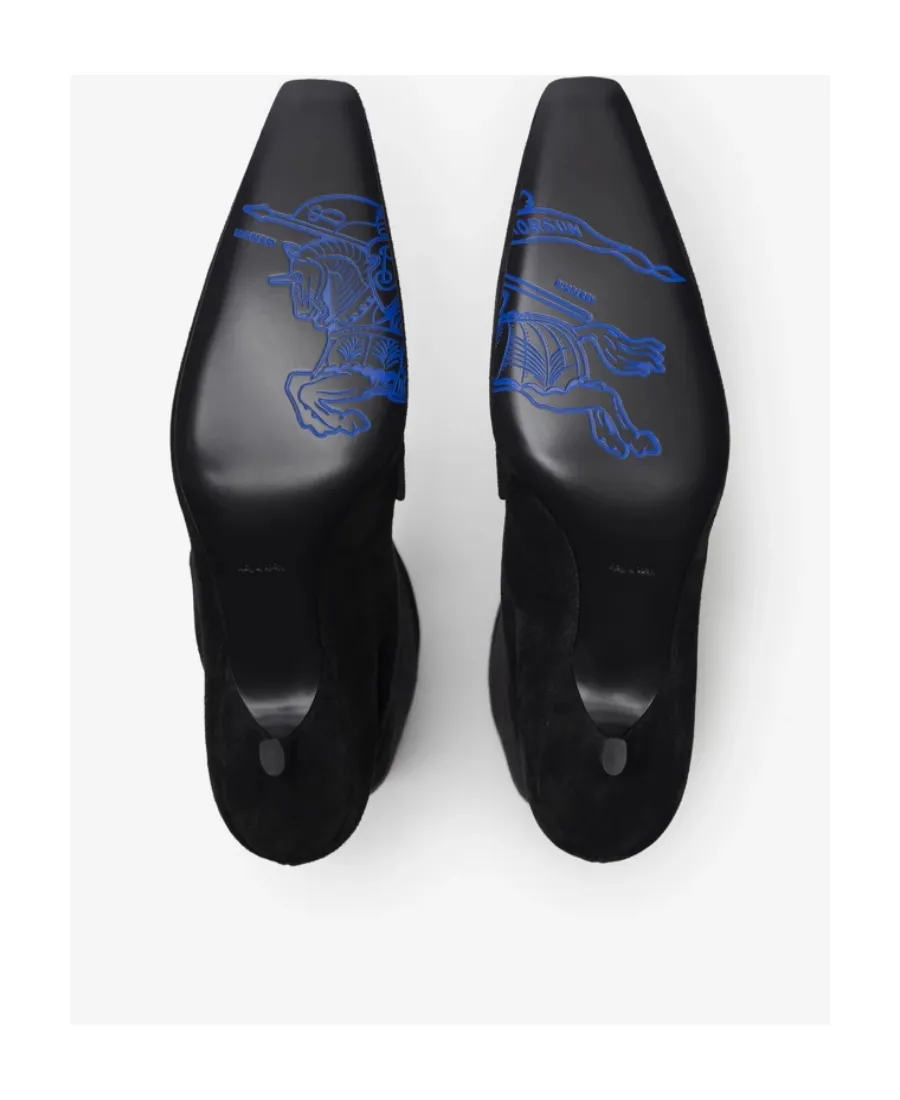 Burberry Storm Square-Toe Knee-High Boots