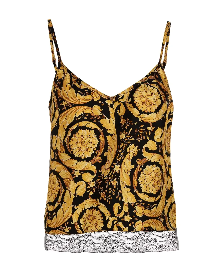Versace Baroque Pattern Tank Top