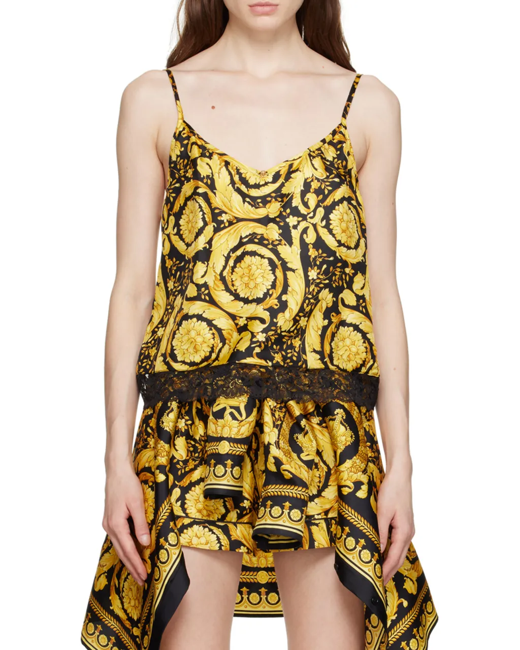 Versace Baroque Pattern Tank Top