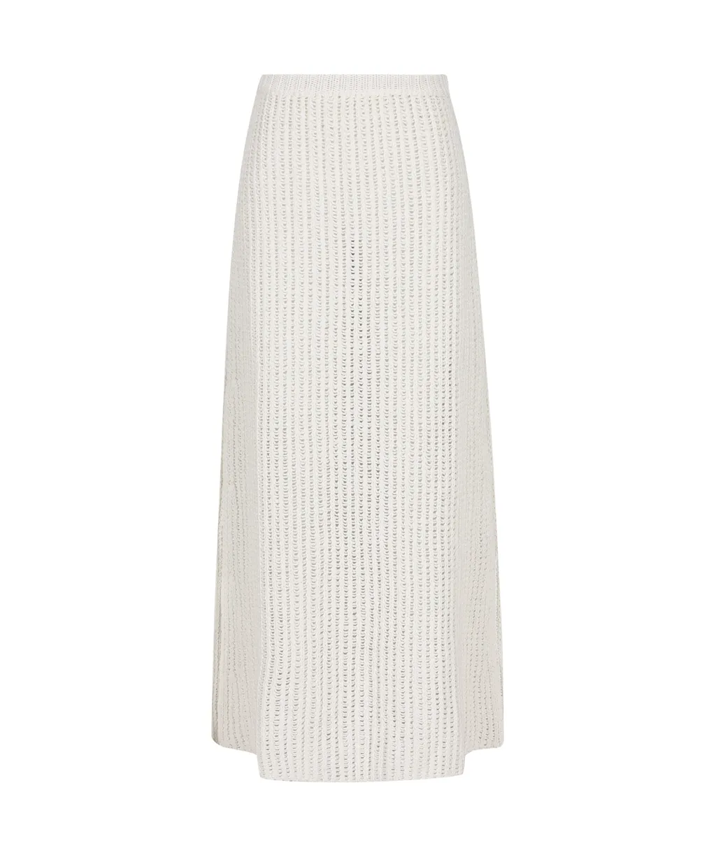 Salvatore Ferragamo Side-Slit Knitted Midi Skirt