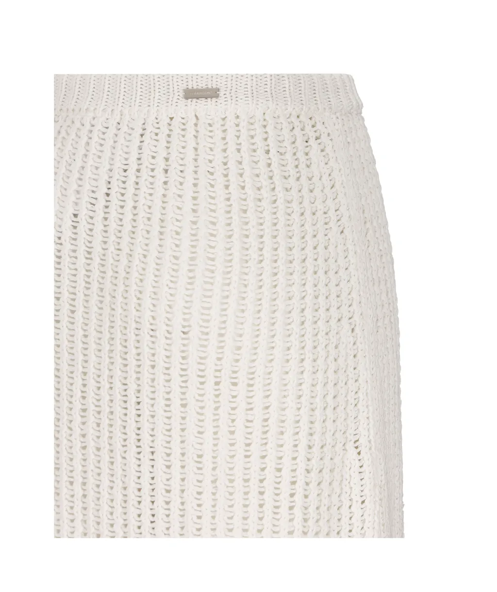 Salvatore Ferragamo Side-Slit Knitted Midi Skirt