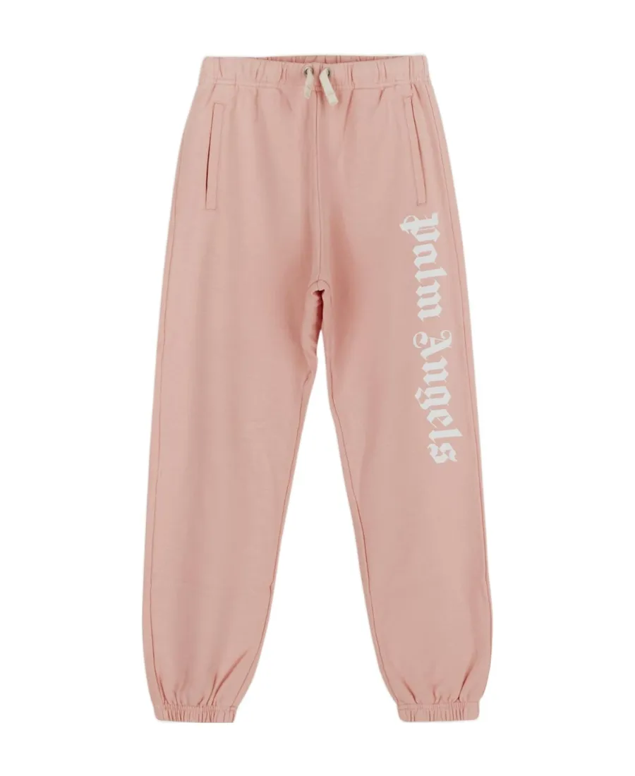 Palm Angels Kids Logo Printed Drawstring Pants