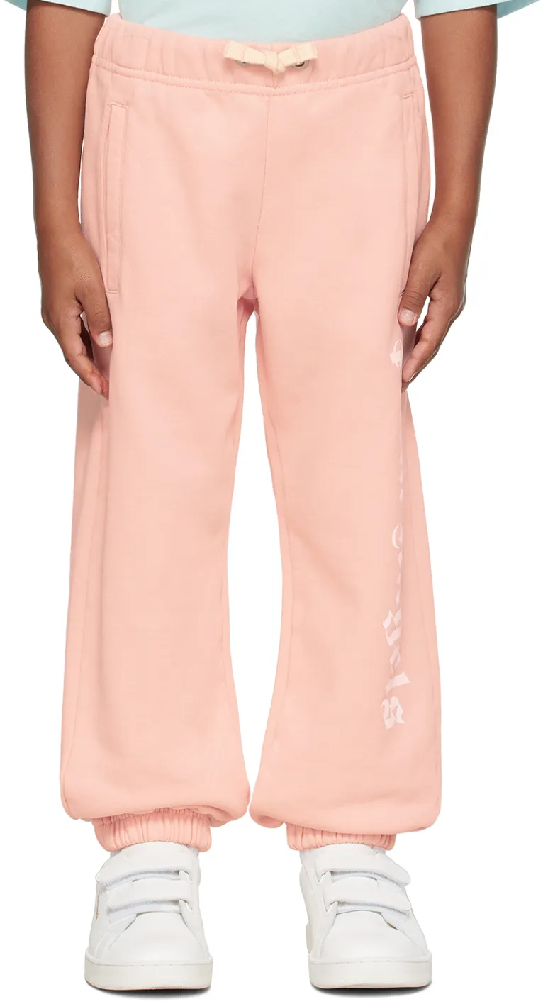 Palm Angels Kids Logo Printed Drawstring Pants