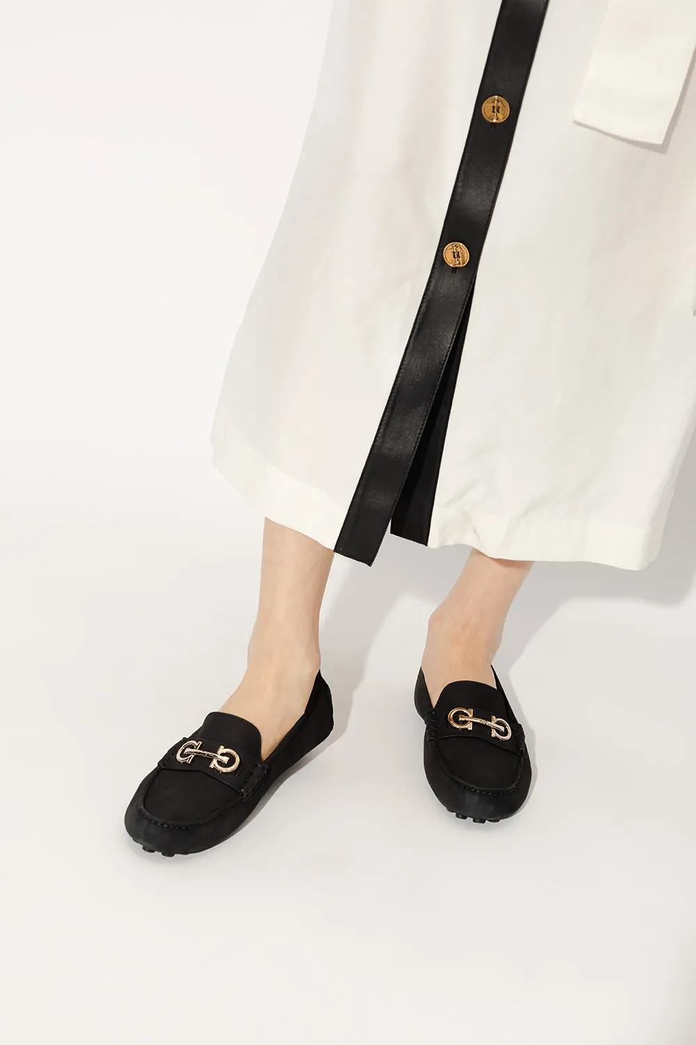 Salvatore Ferragamo Logo Plaque Loafers