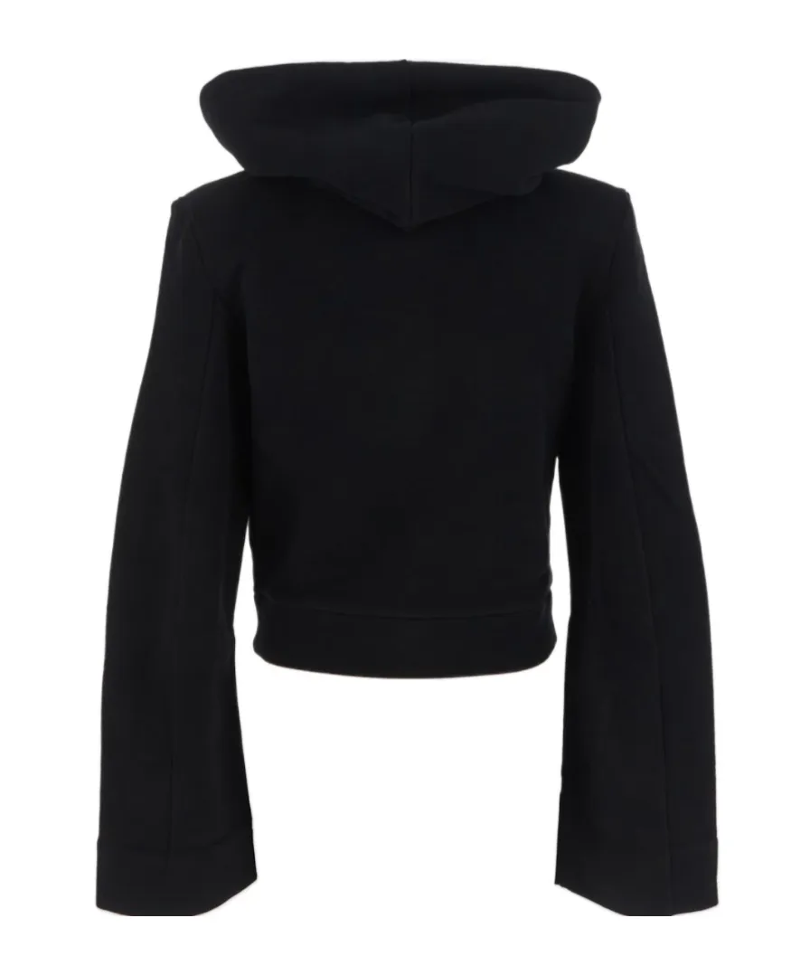 Saint Laurent Straight Hem Long-Sleeved Hoodie