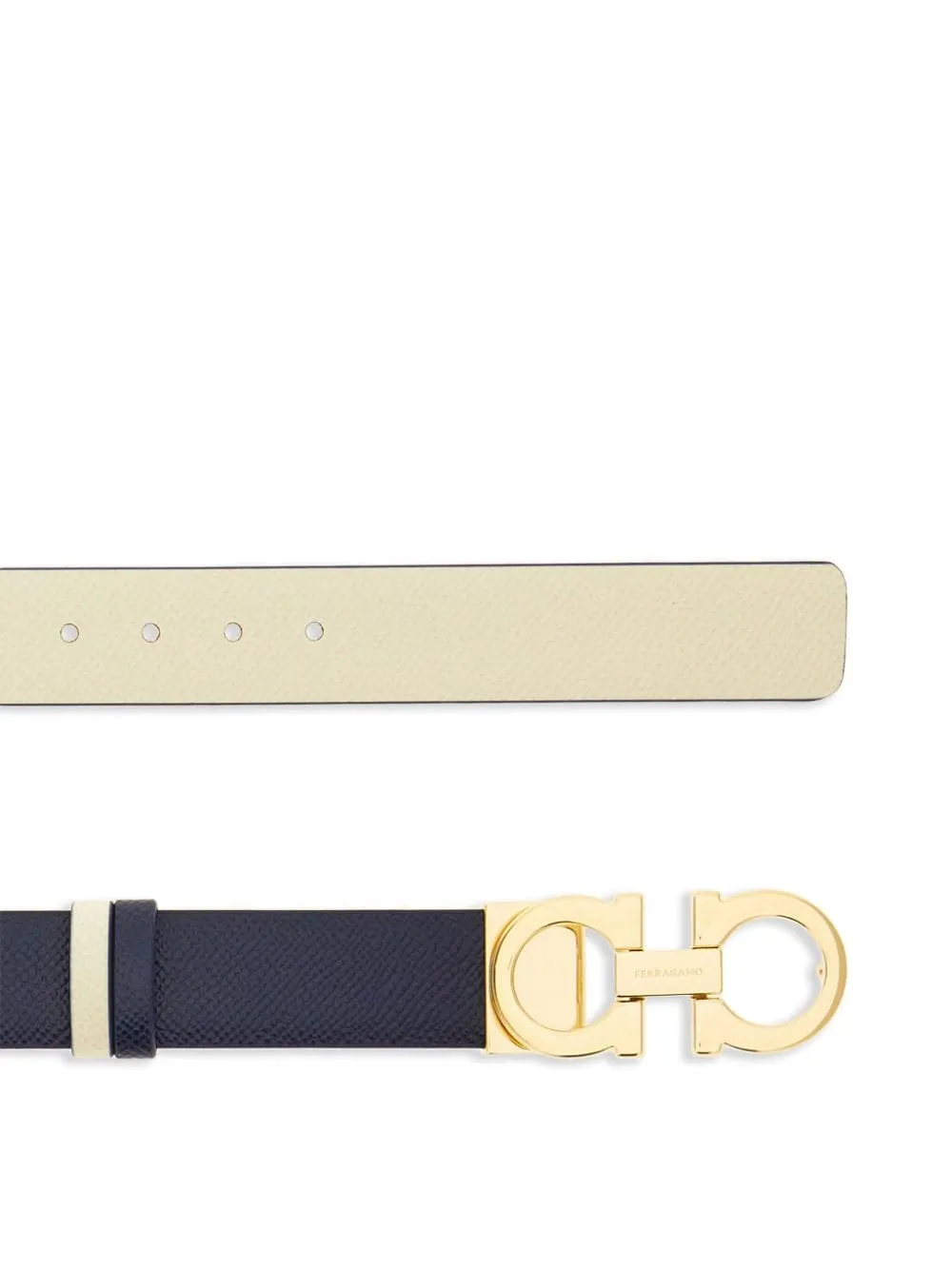 Gancini Double-Sided Leather Belt