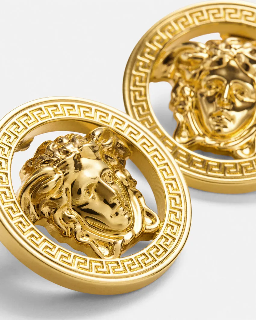 Versace Medusa '95 Polished Finish Stud Earrings