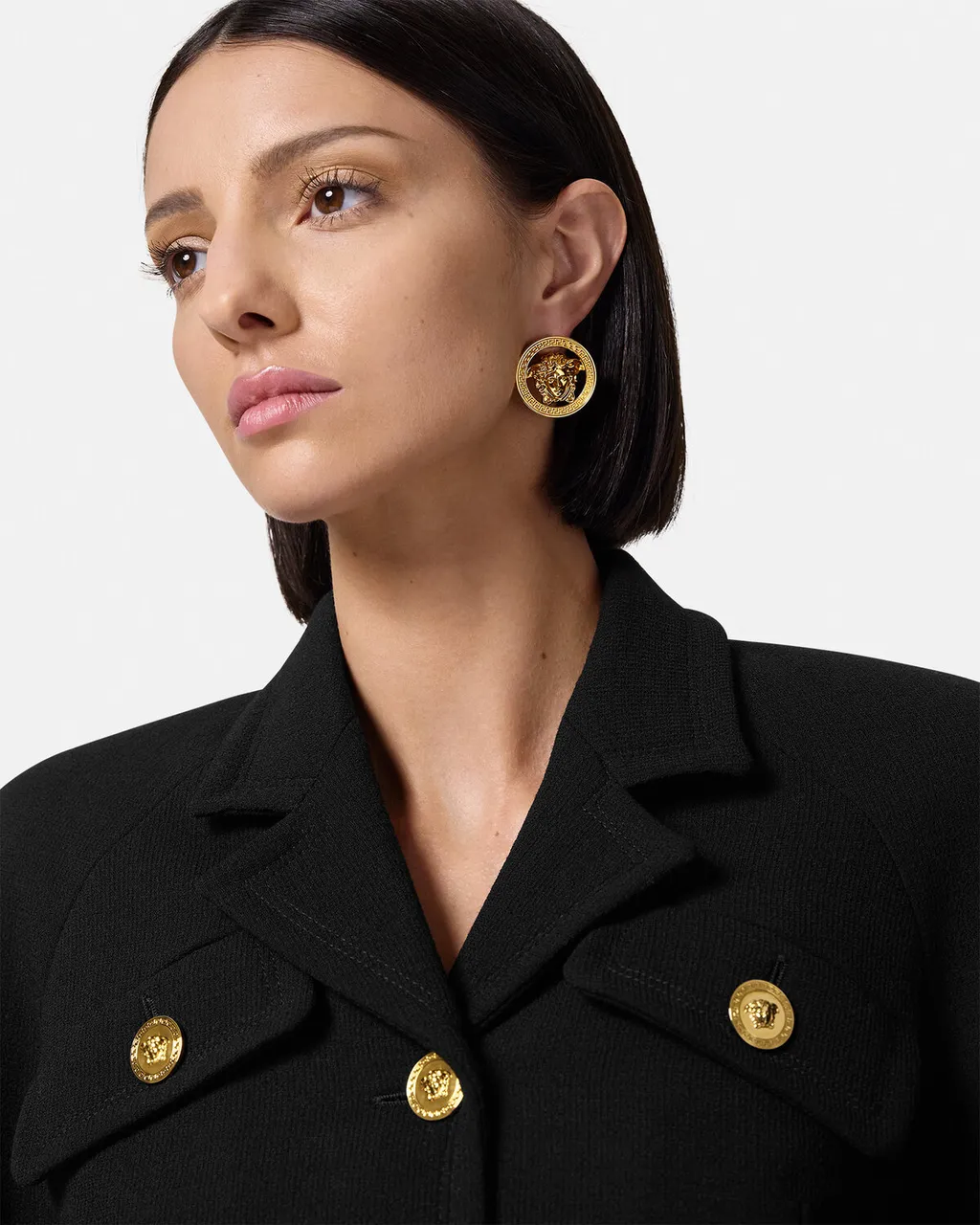 Versace Medusa '95 Polished Finish Stud Earrings