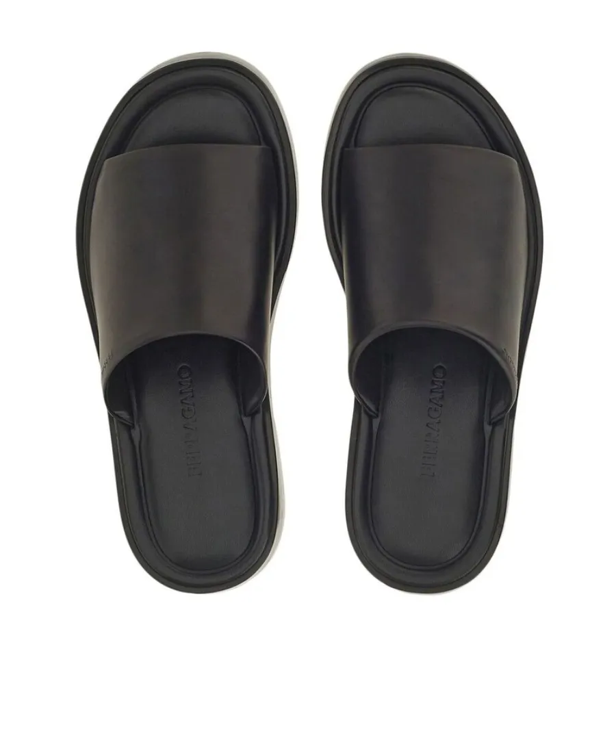 Salvatore Ferragamo Open-Toe Slip-On Slides