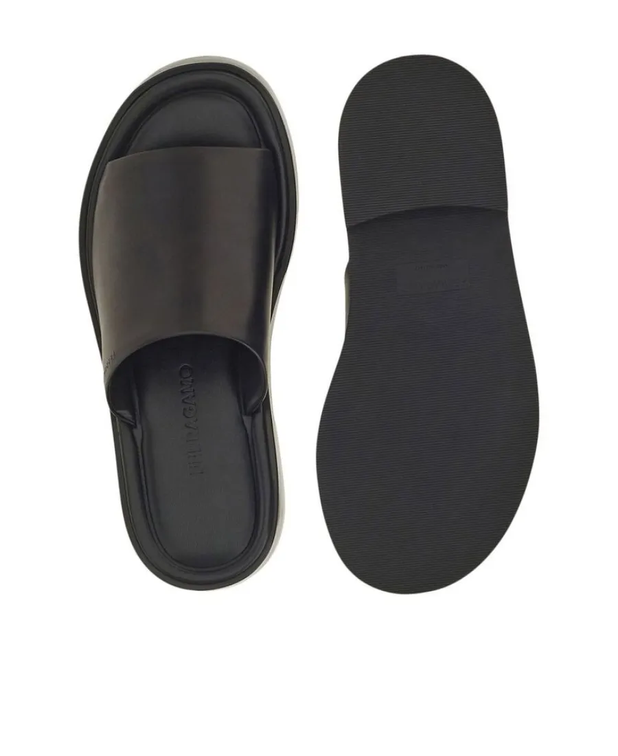 Salvatore Ferragamo Open-Toe Slip-On Slides