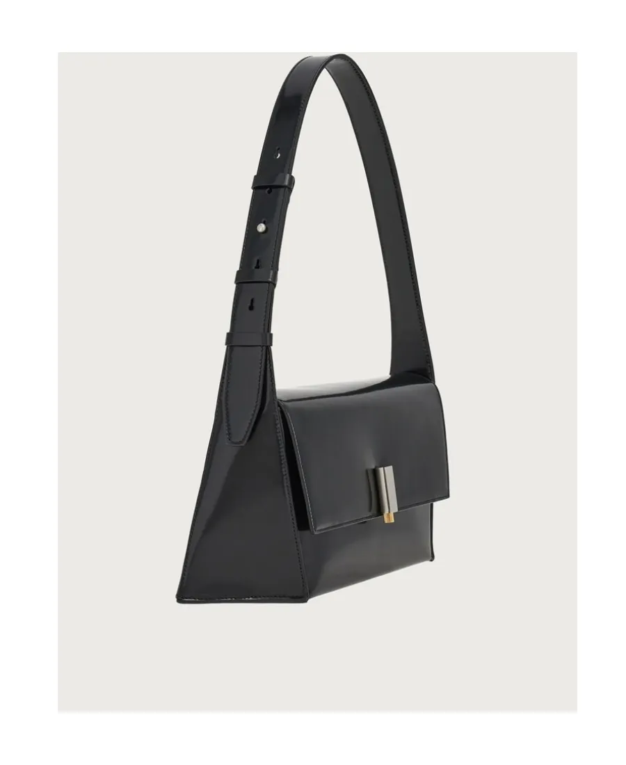 Salvatore Ferragamo Geometric Logo Engraved Shoulder Bag
