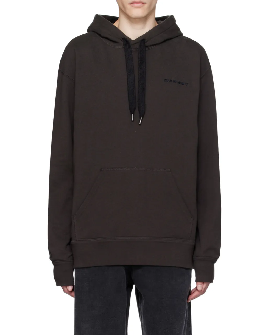 Isabel Marant Logo-Embroidered Drawstring Hoodie