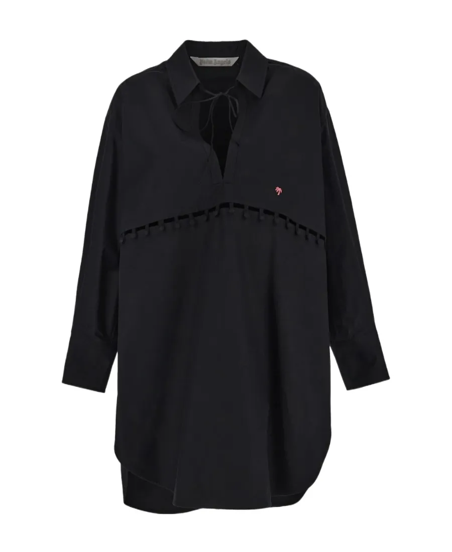 Palm Angels Palm Detailed Midi Shirt Dress