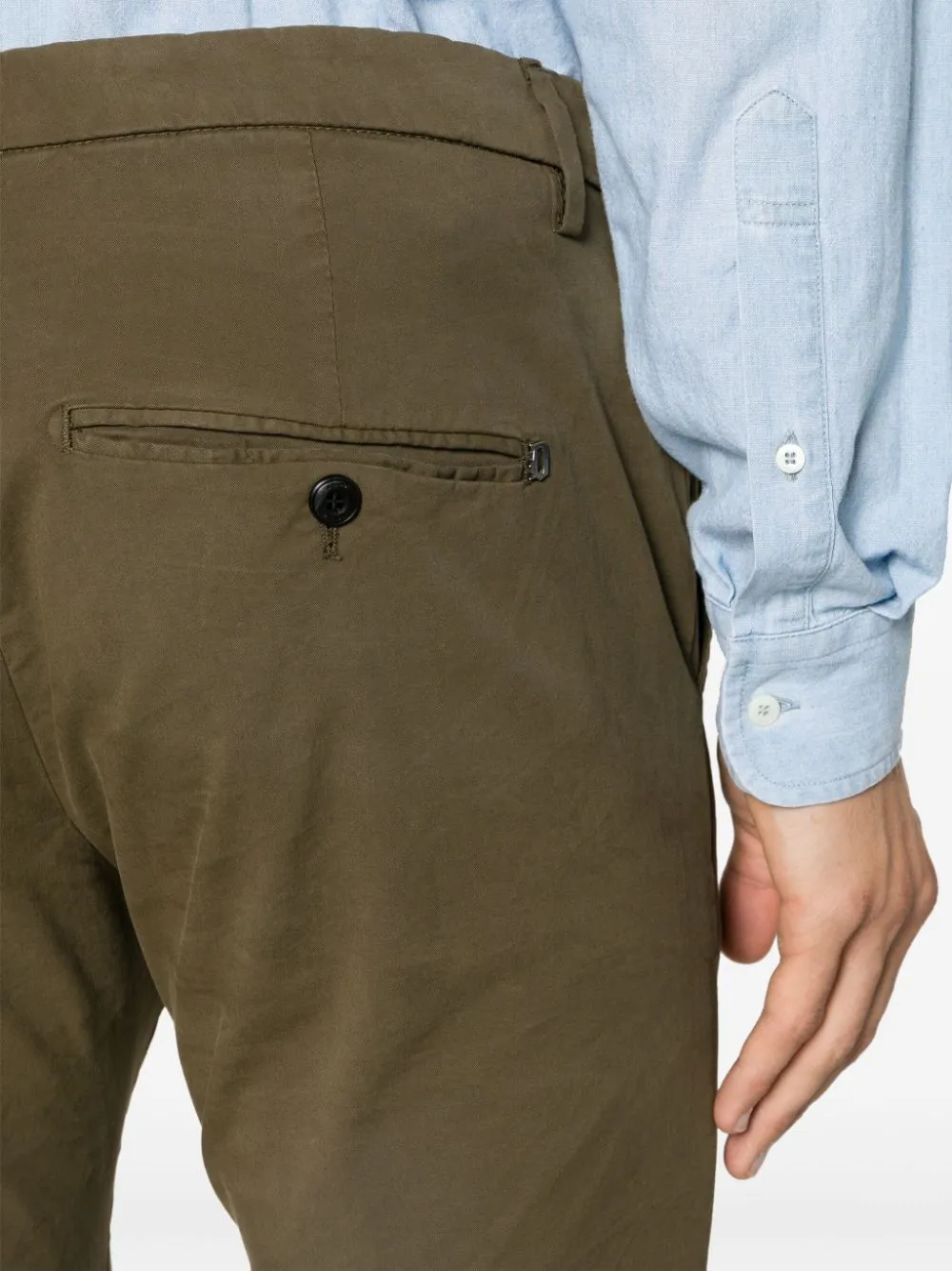 Dondup Mid-Rise Straight Leg Trousers