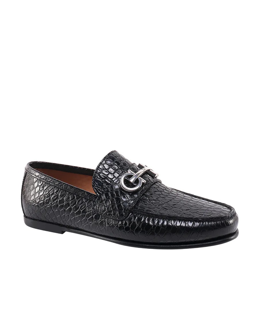 Salvatore Ferragamo Embossed Slip-On Loafers
