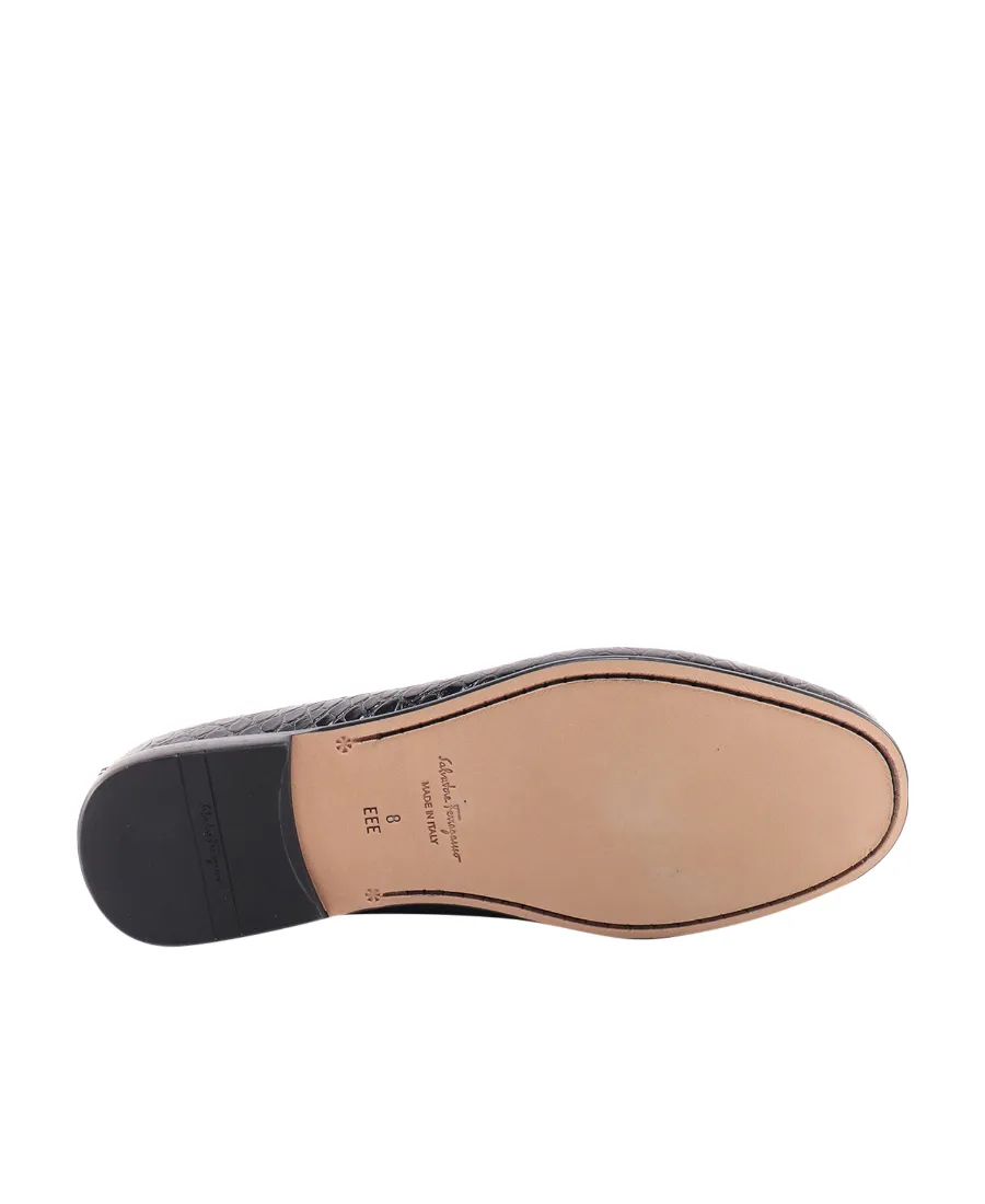 Salvatore Ferragamo Embossed Slip-On Loafers
