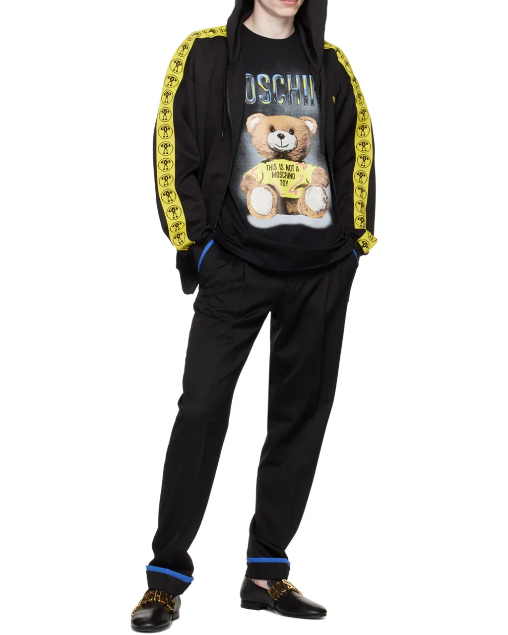 Moschino Zipped Drawstring Hoodie