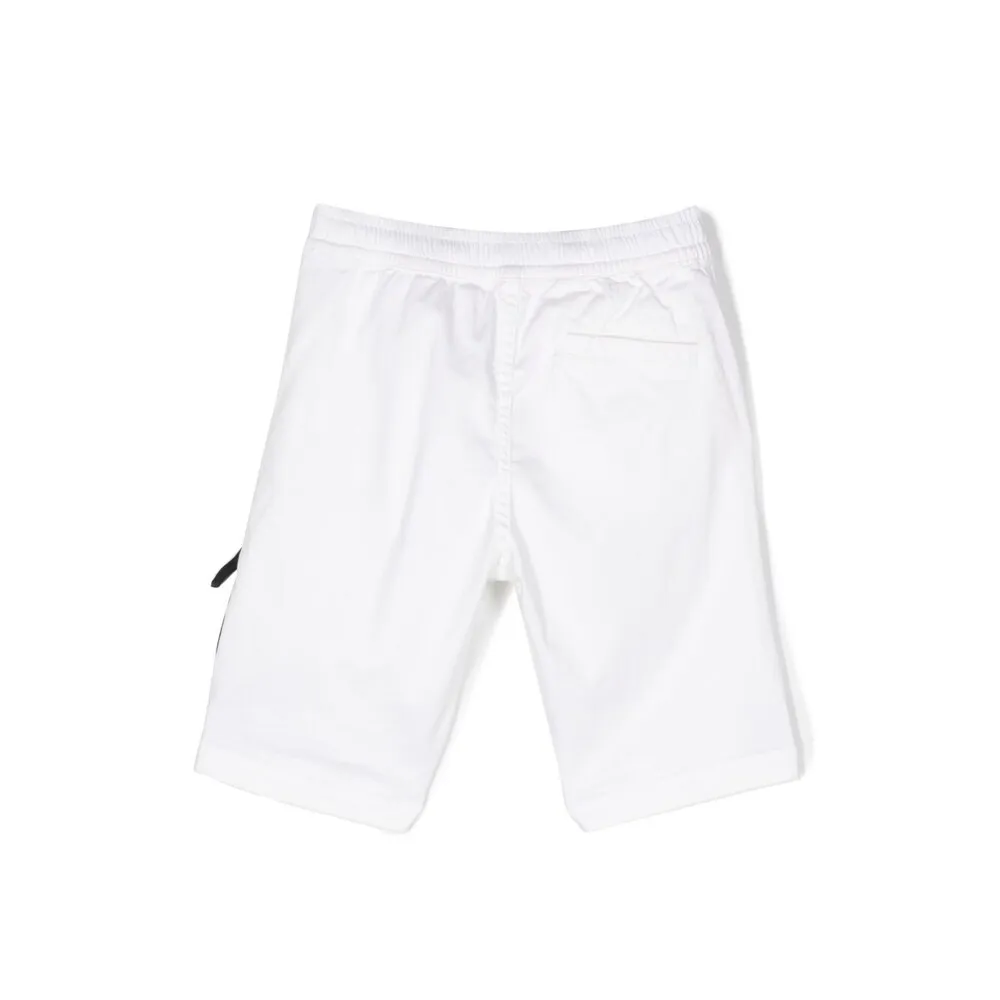 Stone Island Junior Elasticated Waistband Straight-Leg Shorts