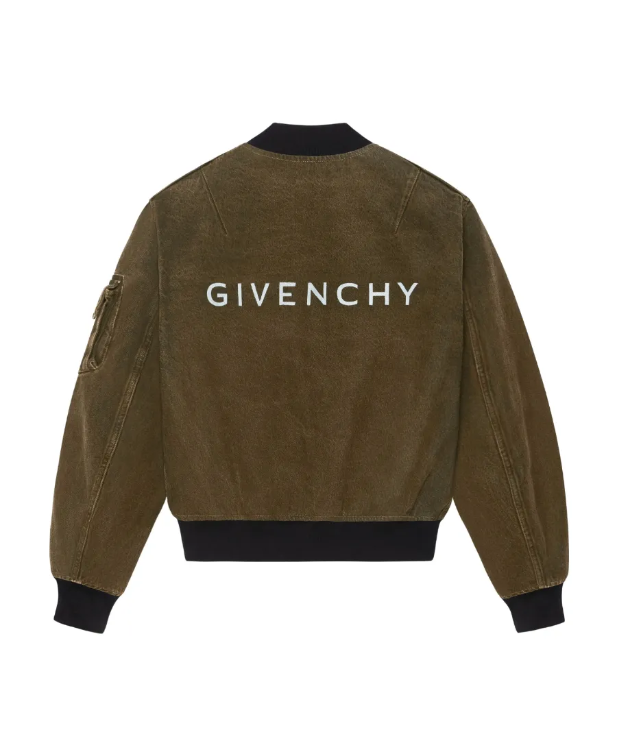 Givenchy Reversible Denim Bomber Jacket