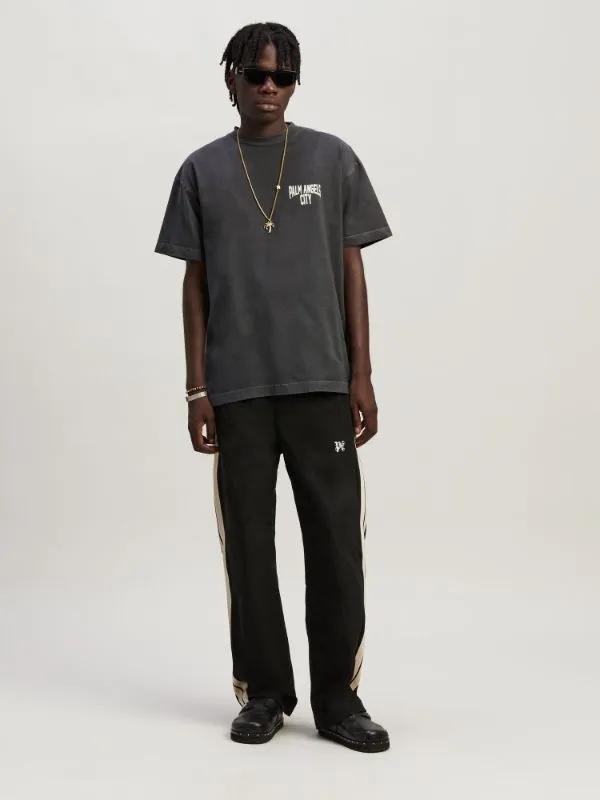 Palm Angels Logo Printed Crewneck T-Shirt