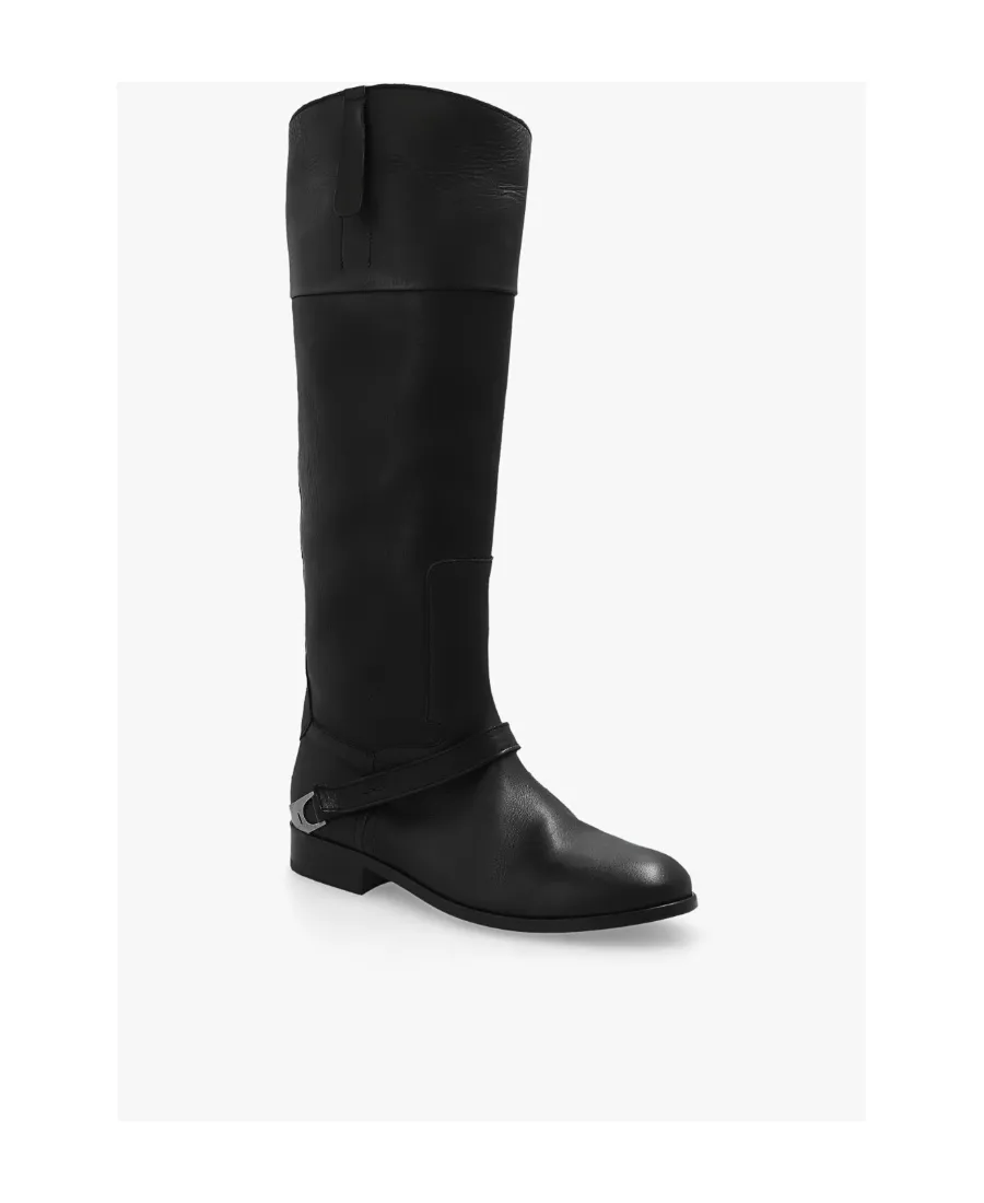Golden Goose Deluxe Brand Charlie Logo-Engraved Boots