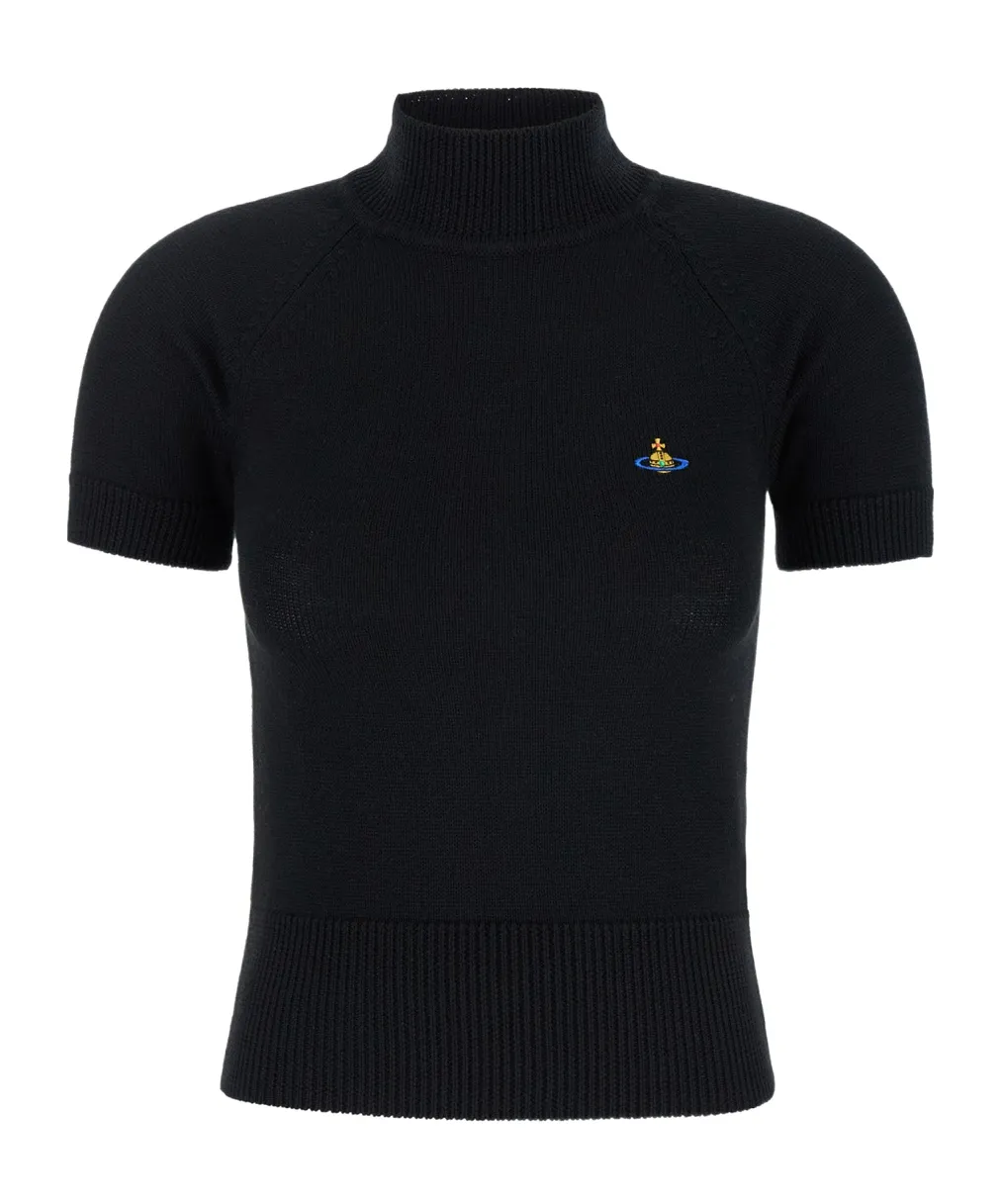 Vivienne Westwood Orb Embroidered Knitted Top