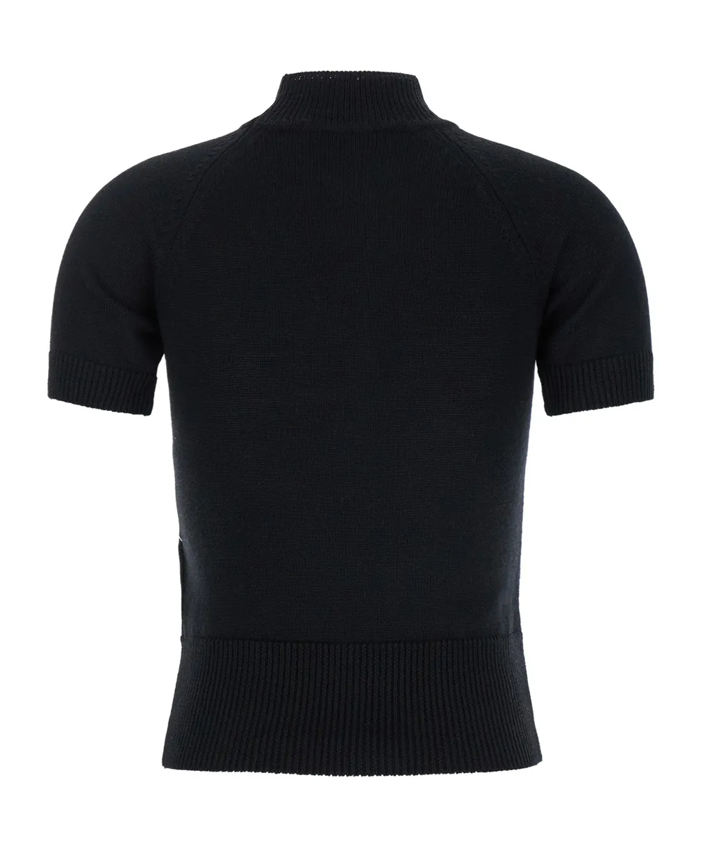 Vivienne Westwood Orb Embroidered Knitted Top