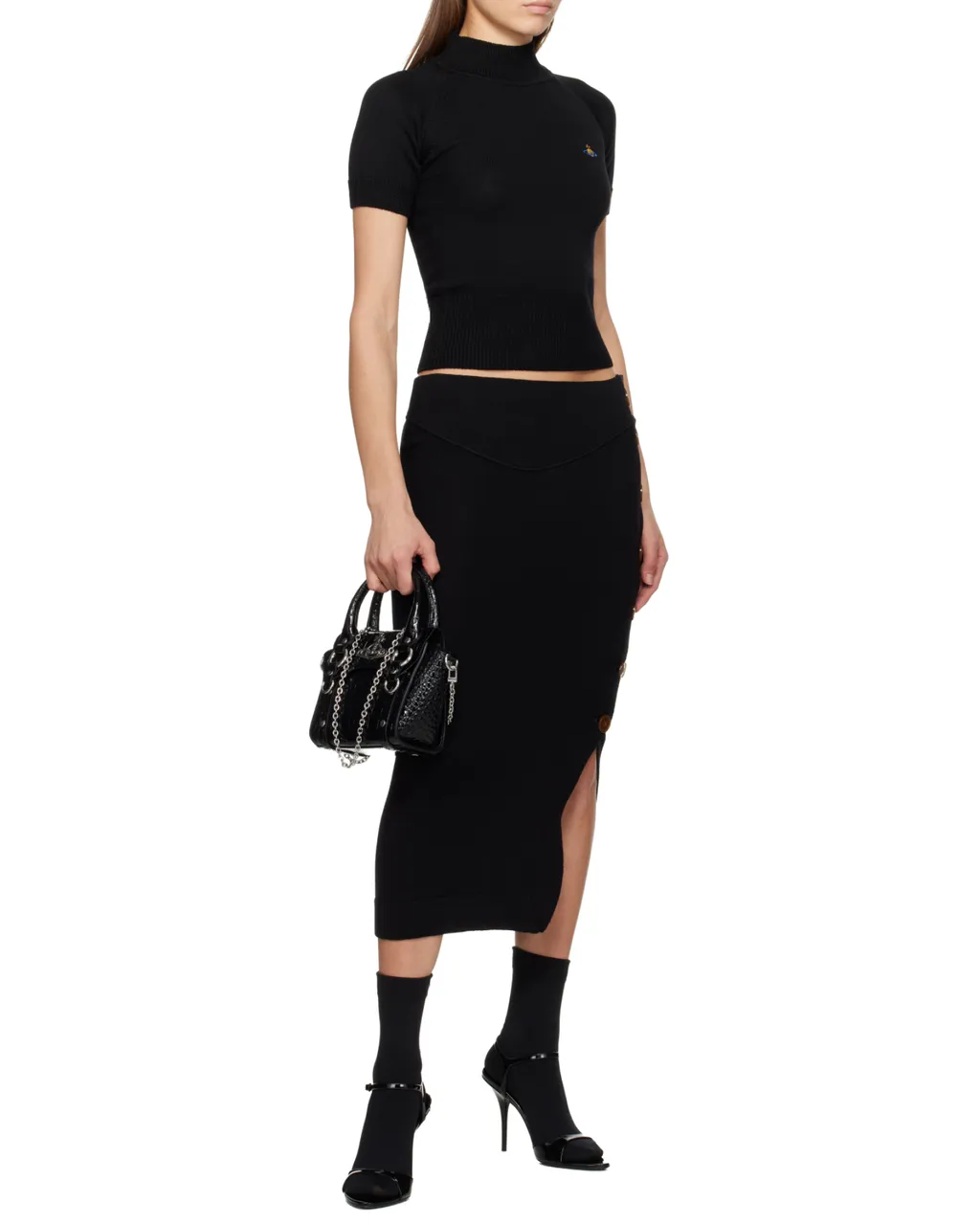 Vivienne Westwood Orb Embroidered Knitted Top