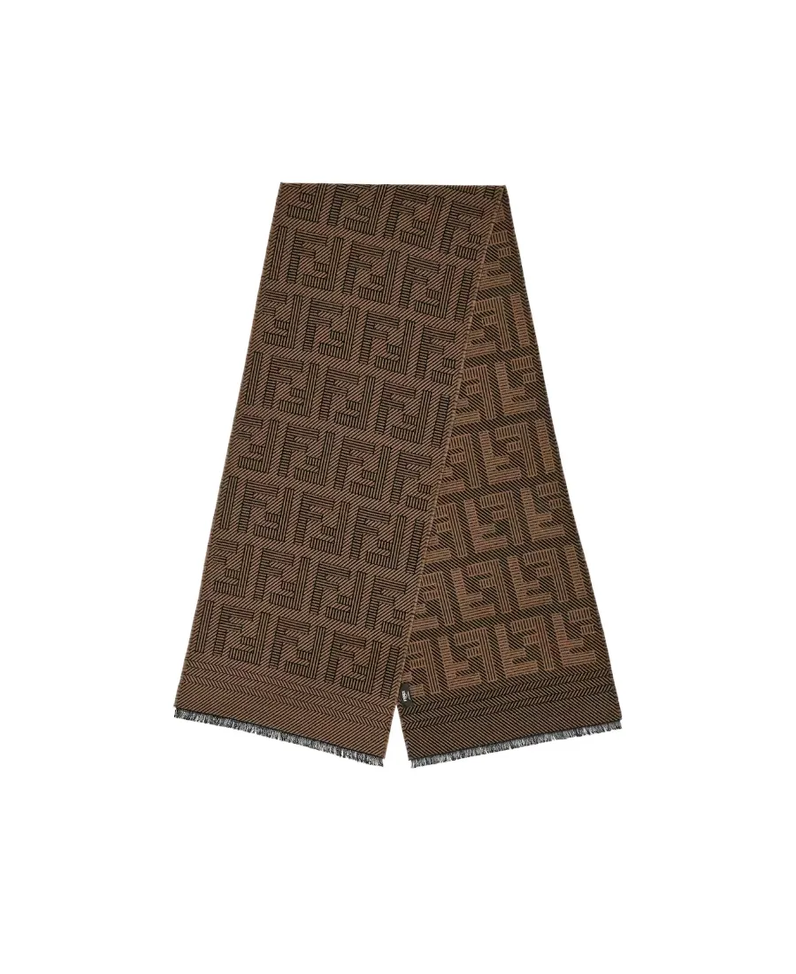Fendi Ff Monogrammed Scarf