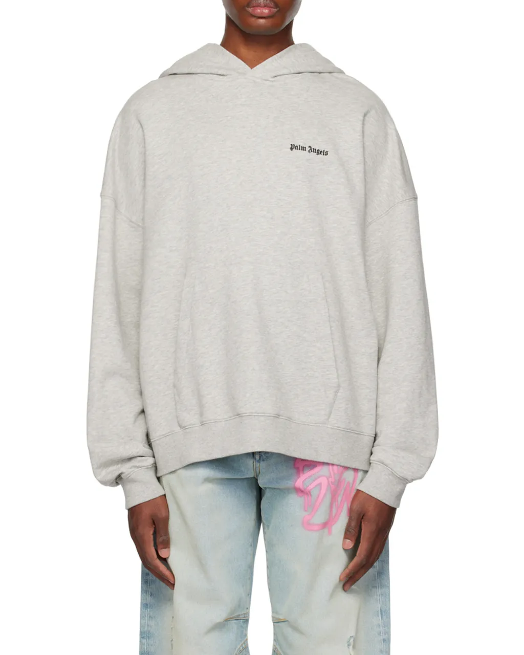 Palm Angels Logo Embroidered Hoodie