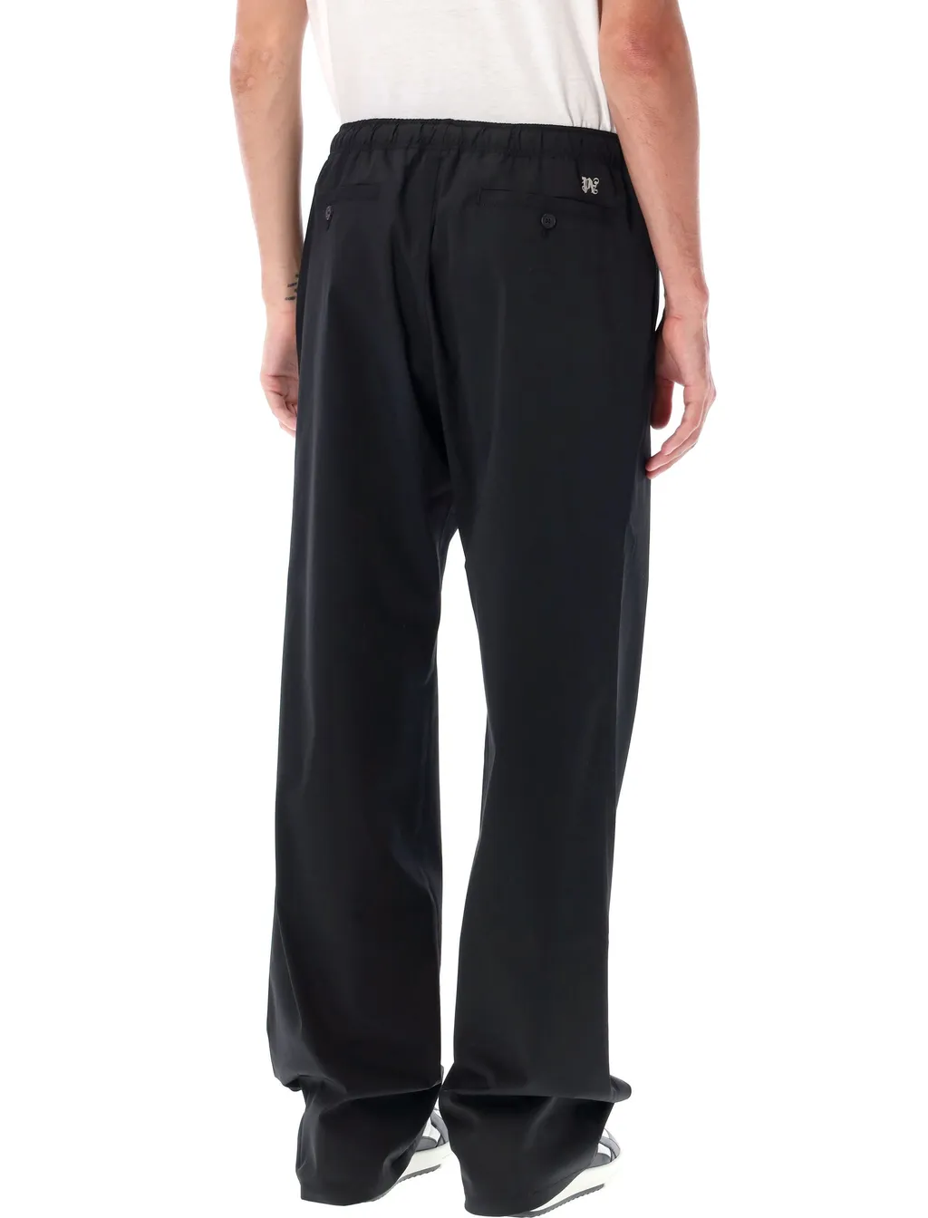 Palm Angels Logo Embroidered Drawstring Pants