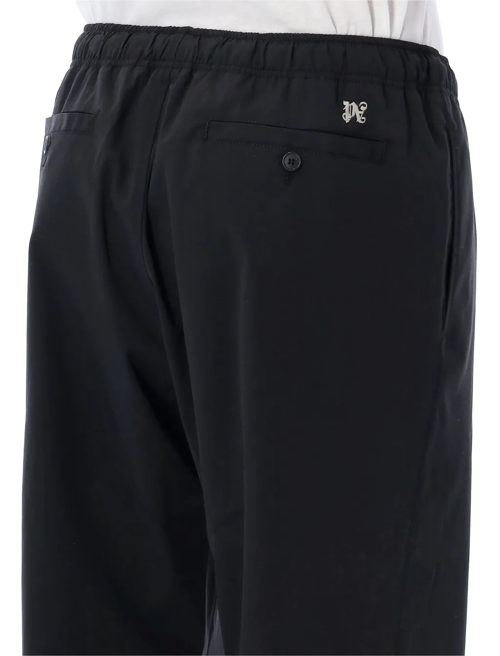 Palm Angels Logo Embroidered Drawstring Pants