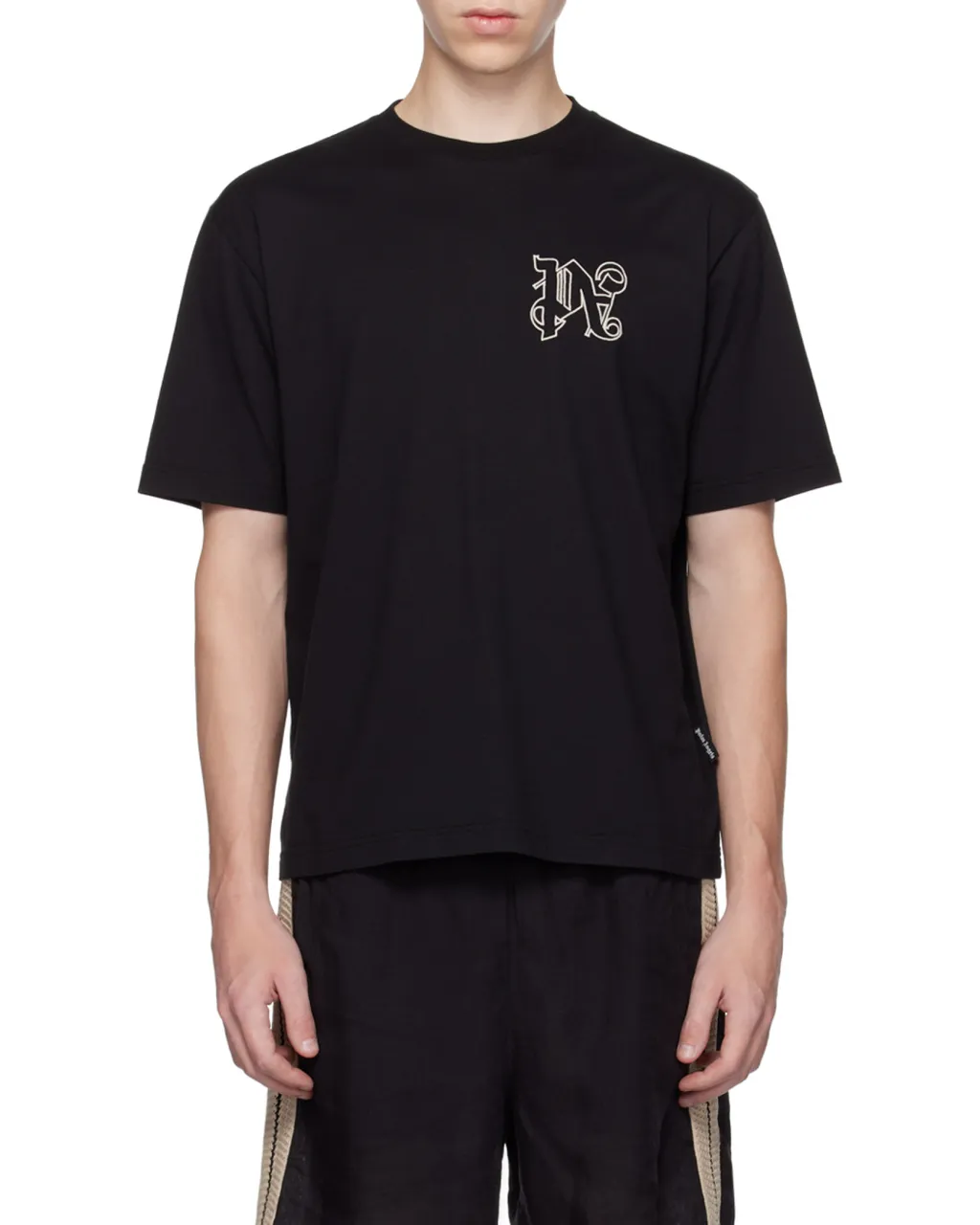 Palm Angels Pa Logo Detailed Crewneck T-Shirt