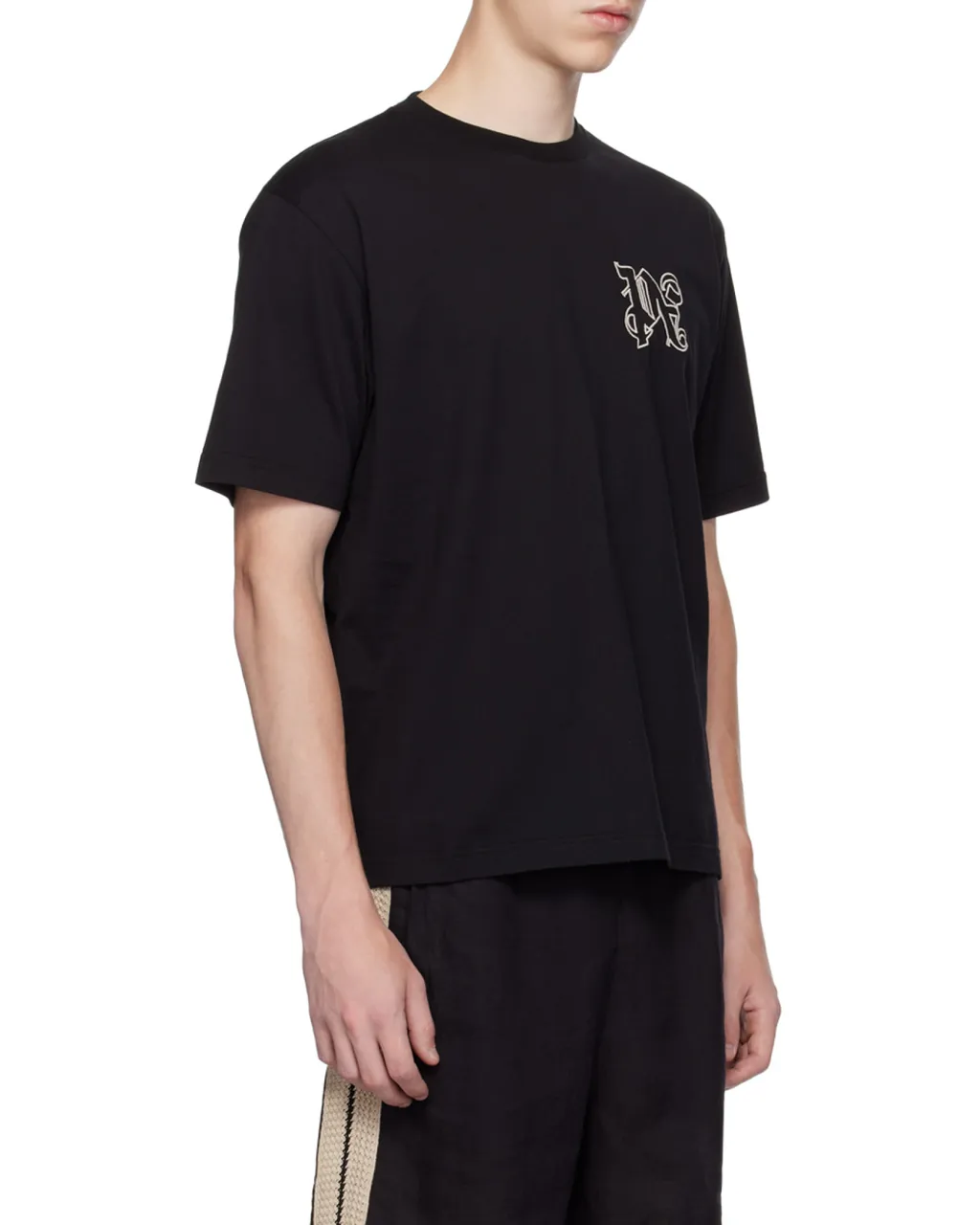 Palm Angels Pa Logo Detailed Crewneck T-Shirt
