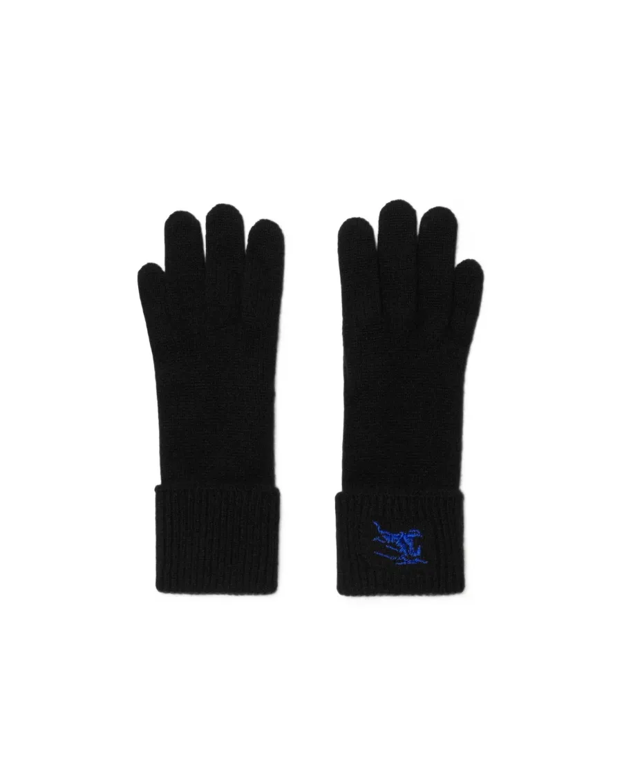 Burberry Equestrian Knight Embroidered Slip-On Gloves