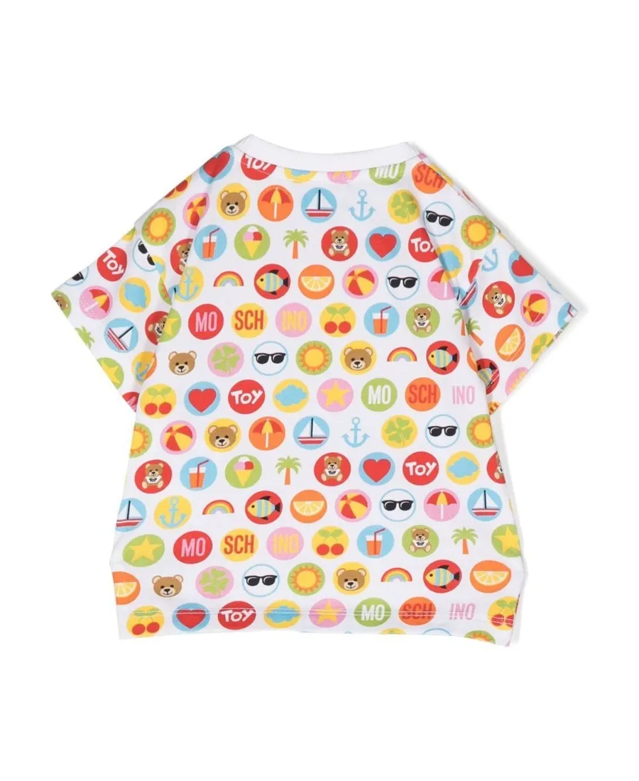 Moschino Kids Motif-Printed Crewneck T-Shirt
