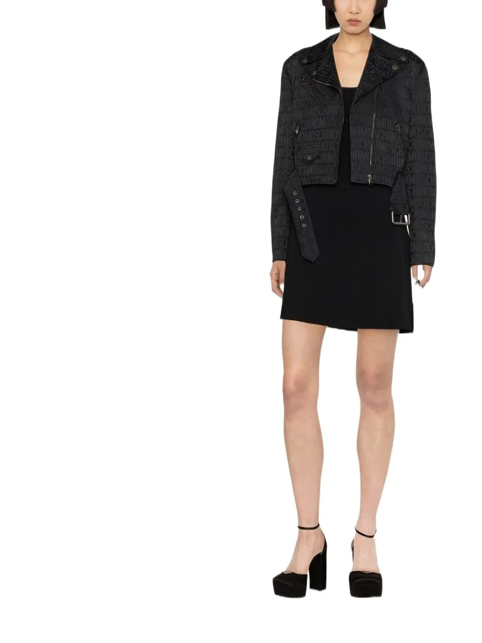 Cropped Zip-Fastening Jacket