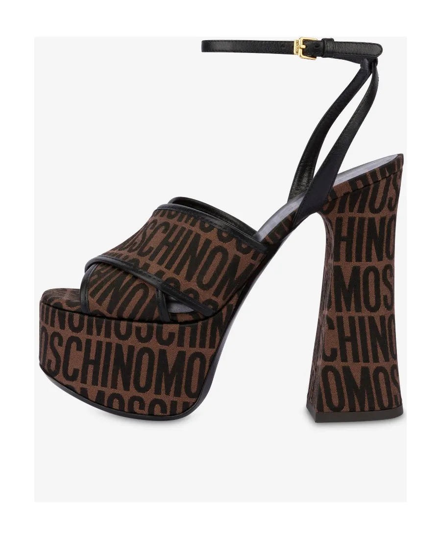 145Mm Logo-Print Platform Sandals