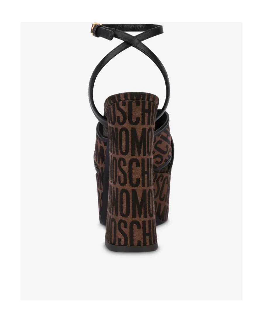 145Mm Logo-Print Platform Sandals