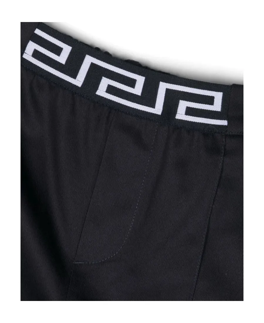 Versace Kids Greca-Waistband Shorts