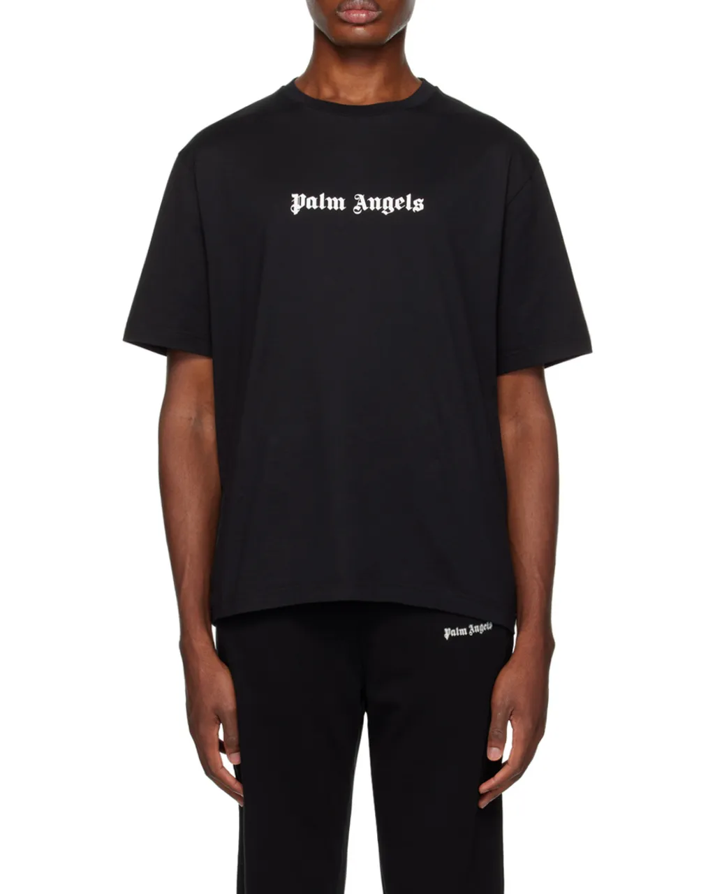 Palm Angels Logo Printed Crewneck T-Shirt