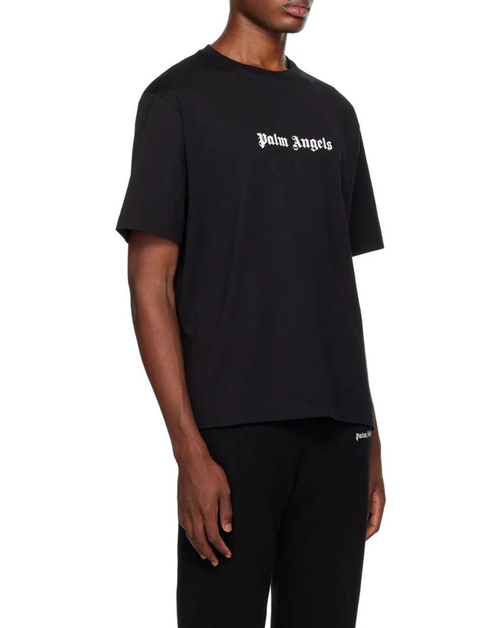 Palm Angels Logo Printed Crewneck T-Shirt