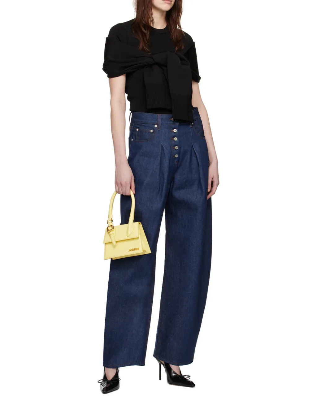 Jacquemus Wide Curved Jeans