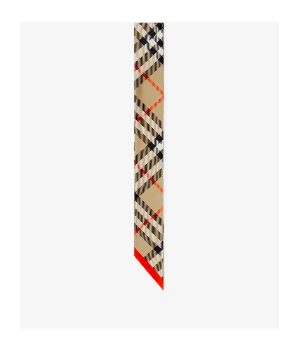 Burberry House Check Contrasted-Trim Scarf