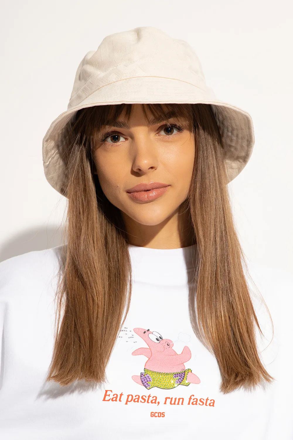 Gcds Monogram Drawstring Bucket Hat