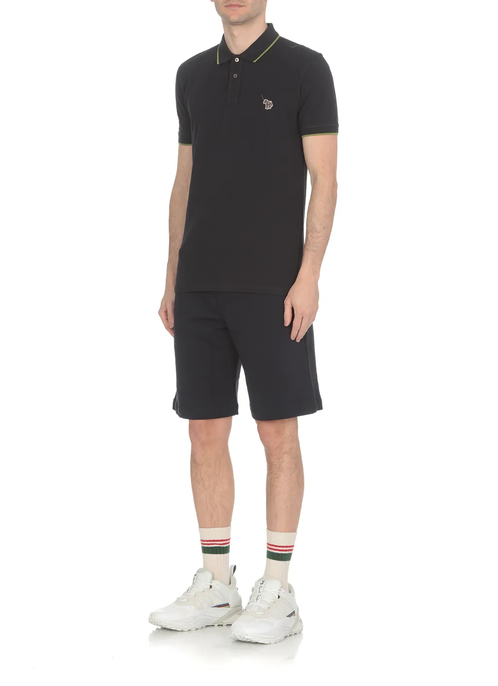 Ps Paul Smith Zebra Patch Drawstring Bermuda Shorts