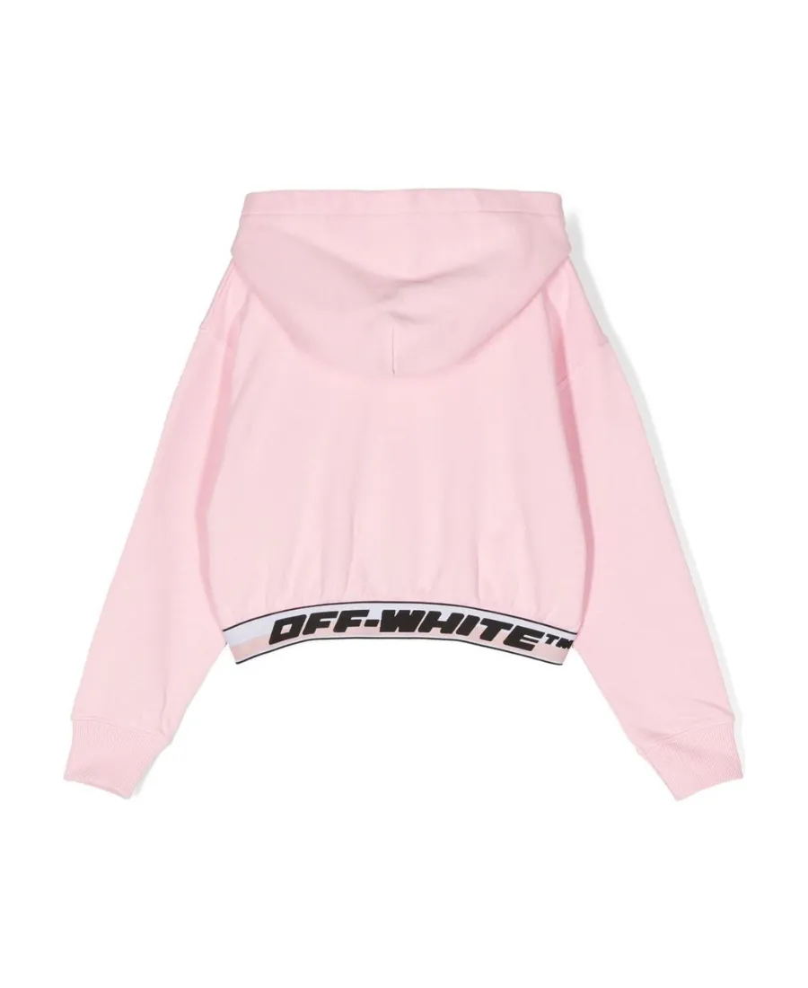 Logo-Waistband Detail Hoodie
