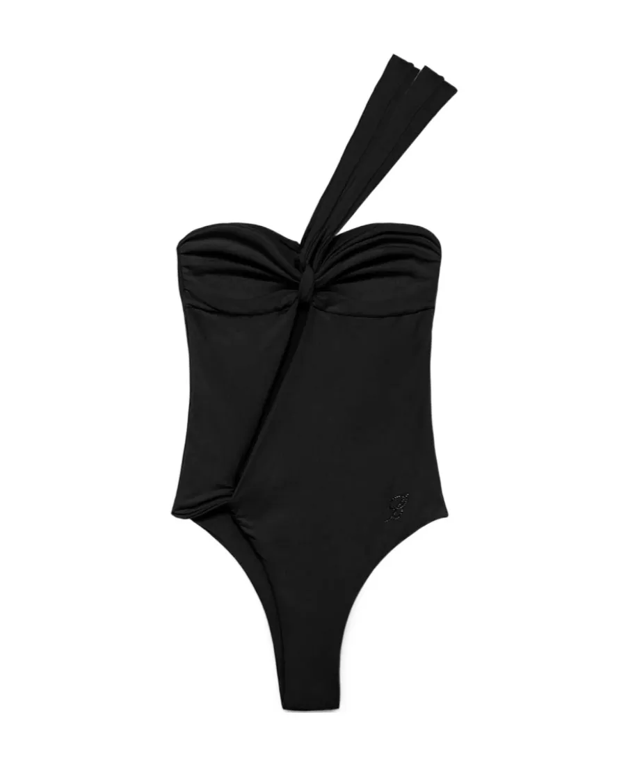 Blumarine Halterneck Asymmetric Swimsuit