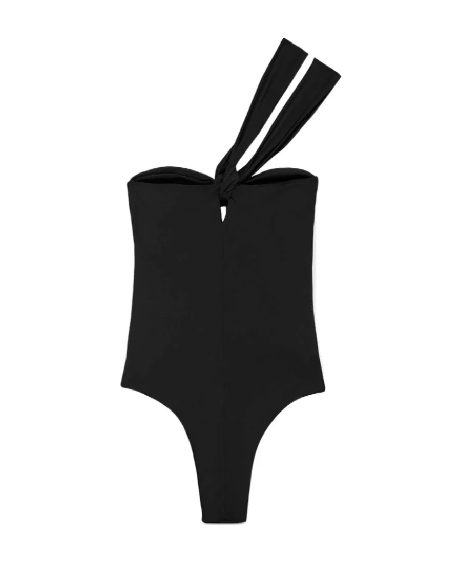 Blumarine Halterneck Asymmetric Swimsuit
